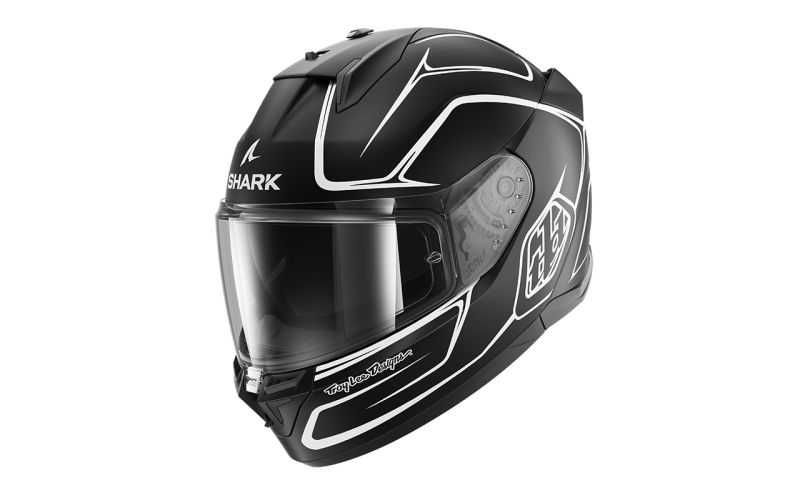 Mото Каска SHARK D-SKWAL 3  DRONE black/white,очила,плака,подбрадник