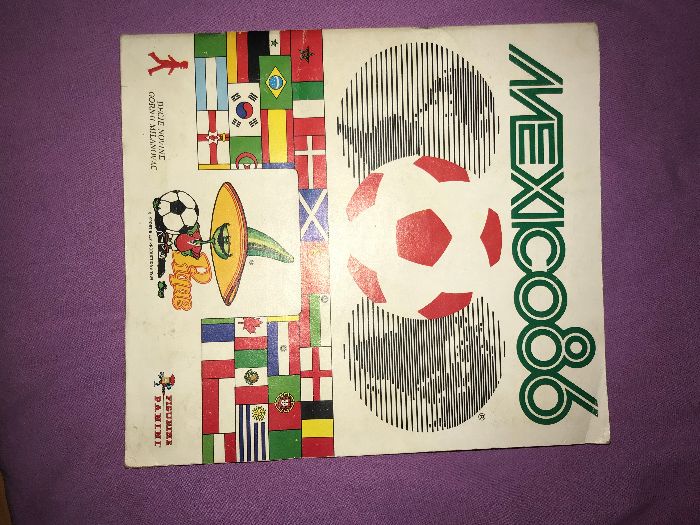 album fotbal complet Mexico 1986