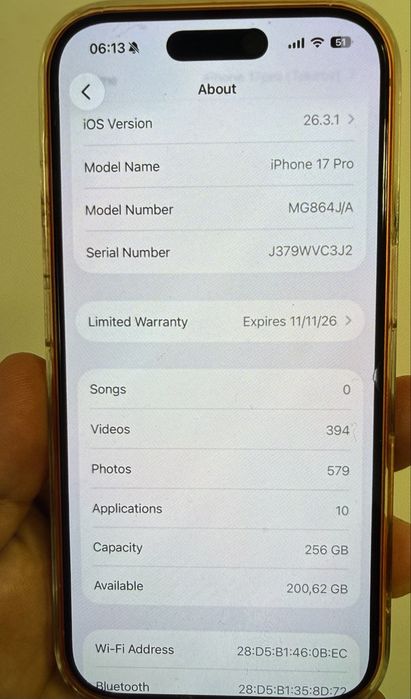 iphone 17 pro 256GB