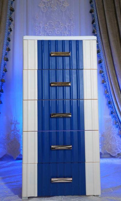 Пластиковый комод с 5 вместительными ящиками