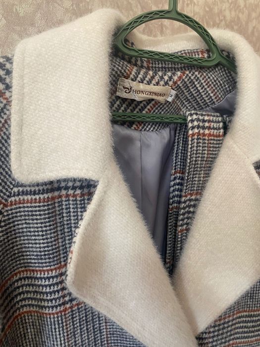 Пальто размер M серый