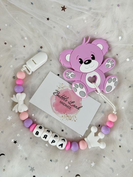 Персонализиран силиконов клипс за биберон