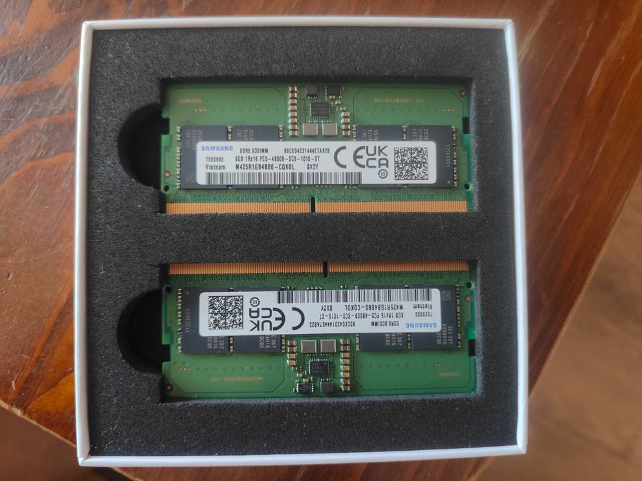 Нов Samsung 16GB (8GBX2) DDR5 4800 MHz PC5-38400 SODIMM Laptop Memory RAM (M425R1GB4BB0) OEM