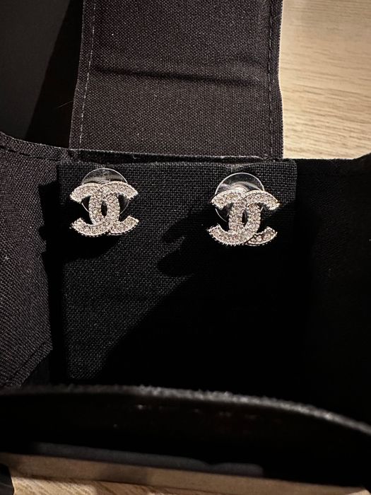 Chanel обеци “CC” позлатени