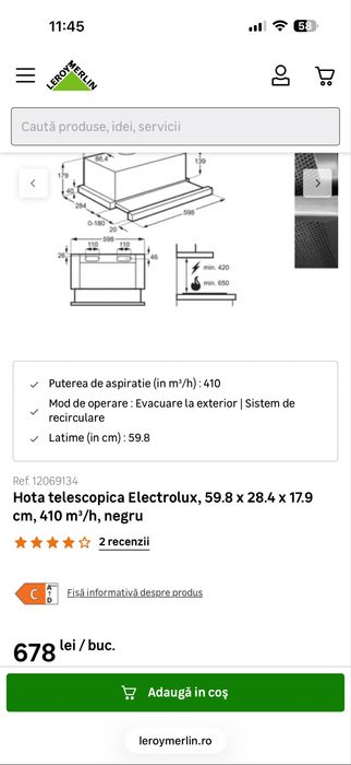 Hote electrolux EFPE500X