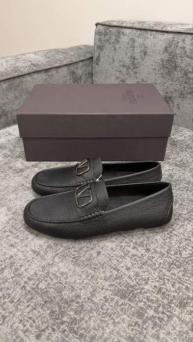 Кожаные мокасины Валентино