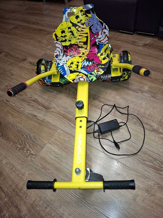 Set Hoverboard+Hoverkart,ajustabil,bluetooth,lumina Led,incarcator.