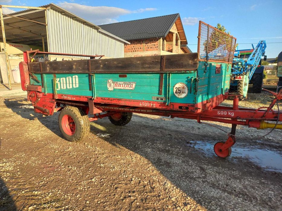 Mig gunoi, remorca de imprastiat gunoi de grajd 4 tone si 6.5 tone