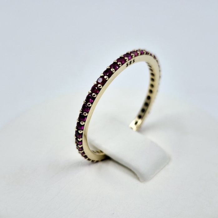 Inel tennis din aur de 14k, 1.65g | GlobalCash.ro #LU28664