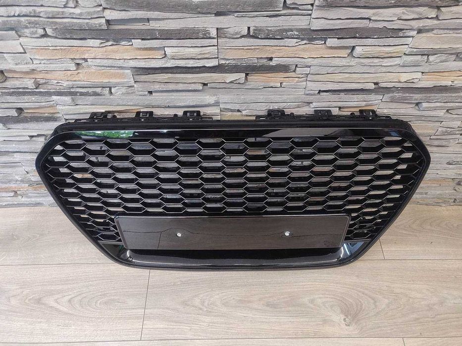 Grila Bara Fata Audi A6 C7 4G PreFacelift 11-14 RS6 Design NegruLucios