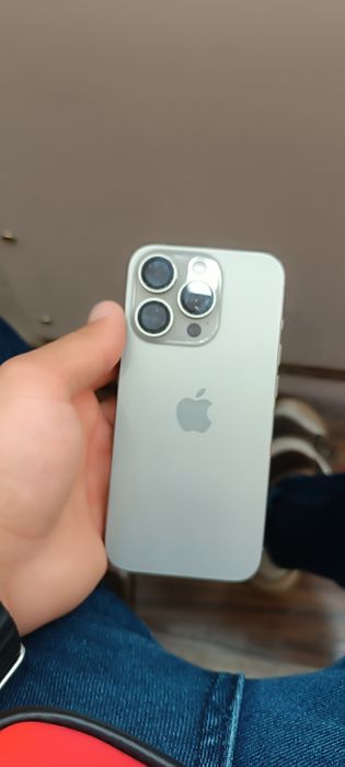 iPhone 15 pro titan 128 gb qirchilgan yeri yoʻq yomks 89