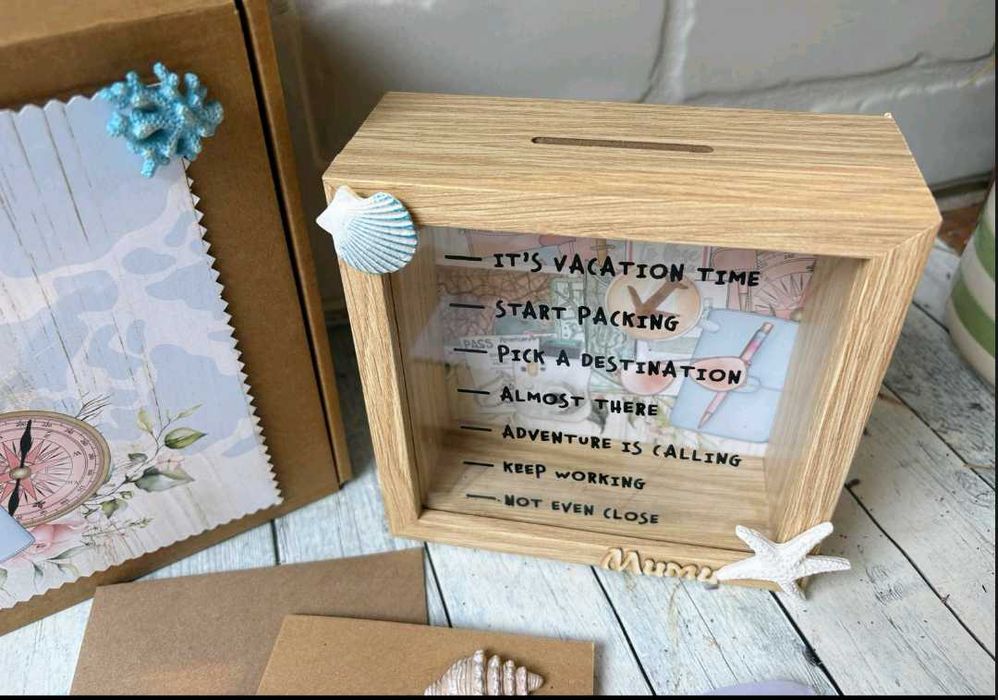 Касичка с морски мотиви