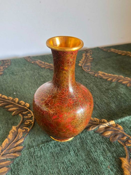 Vază miniatură cloisonné chinezească