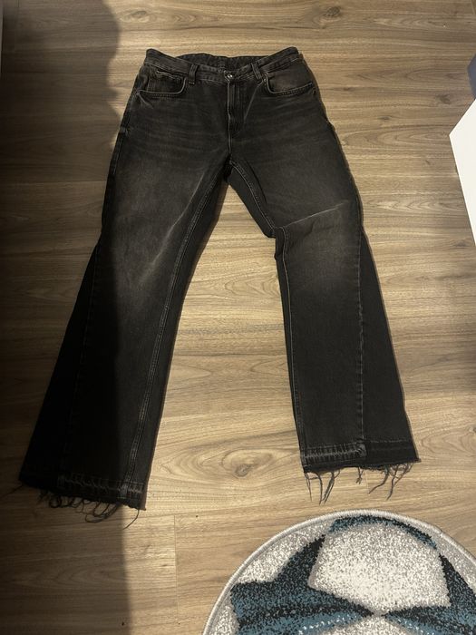 Flared jeans negri washed