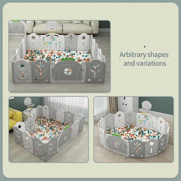 Детская площадка (манеж). Ковер, баскетбольное кольцо, мяч и бассейн