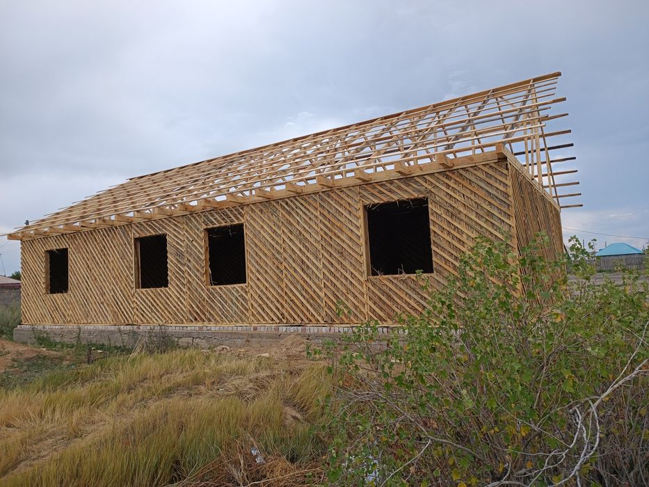 Камышово-каркасный дом