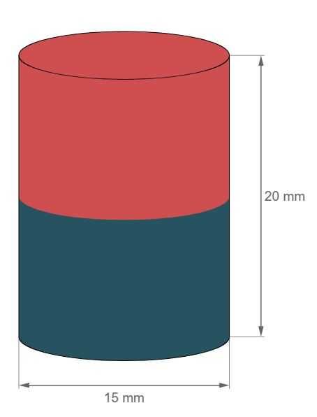 Неодимов магнит 15x20mm N54 цилиндричен компактен | moqtmagazin.com