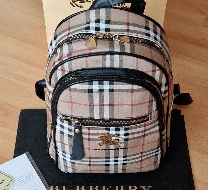 Rucsac Burbbery super model, l9go metalic, saculet inclus
