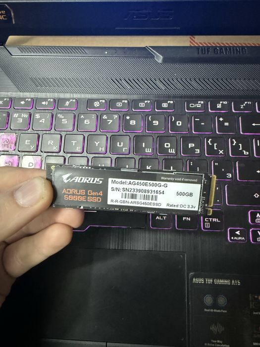 Gigabyte Aorus SSD M2 500GB 99%