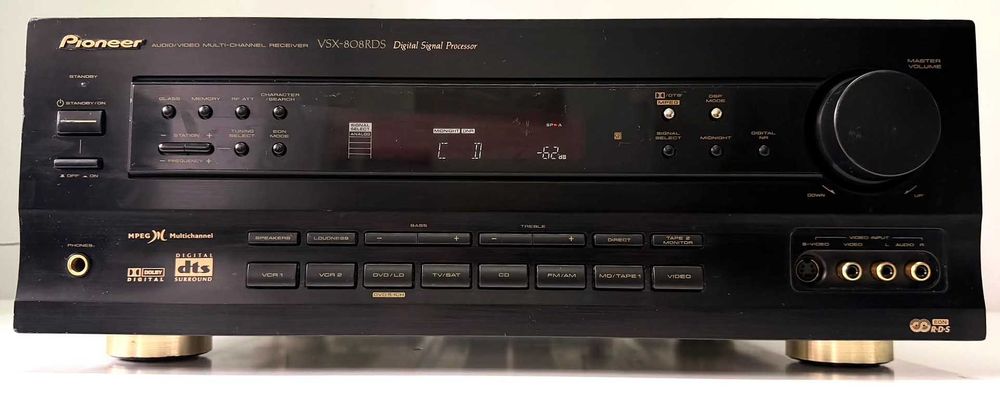 Amplificator Pioneer VSX-808RDS Receiver DTS Dolby Digital DSP 5.1 Sub Out Optic