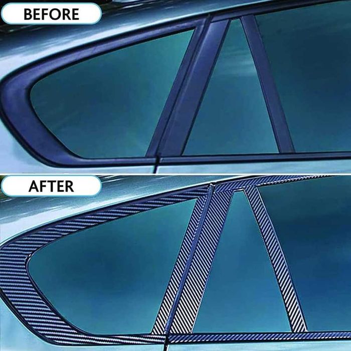 Самозалепващо фолио за Прагове и Лайсни, 5см х 5м - 5D Карбон