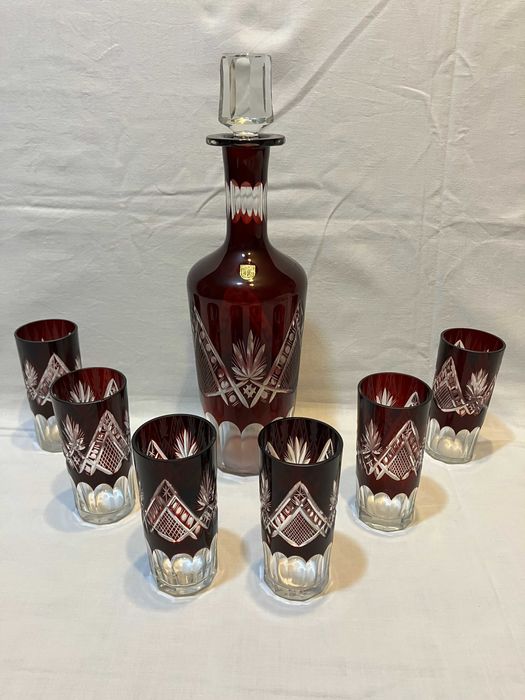 Ретро кристални и стъклени сервизи за вино/шампанско