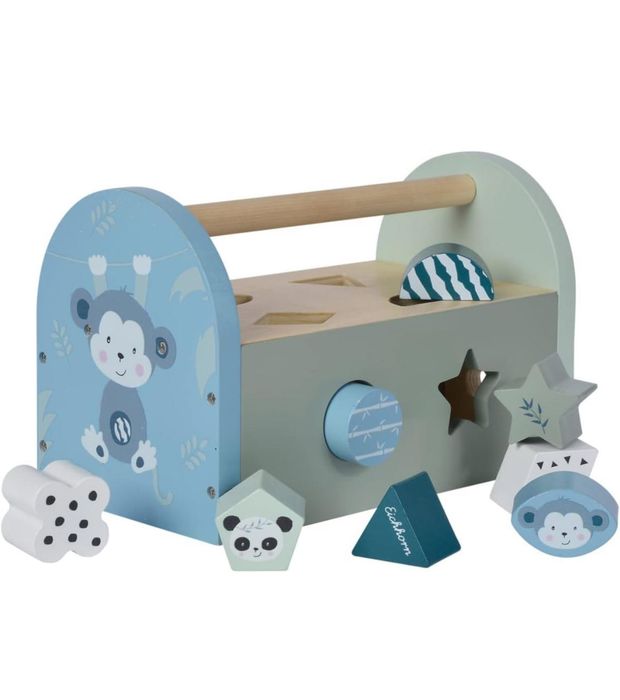 Дървен сортер с формички - Eichhorn