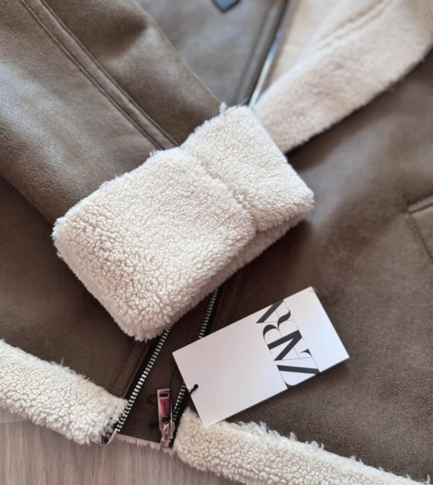 Cojoc Zara blana marimea Xs