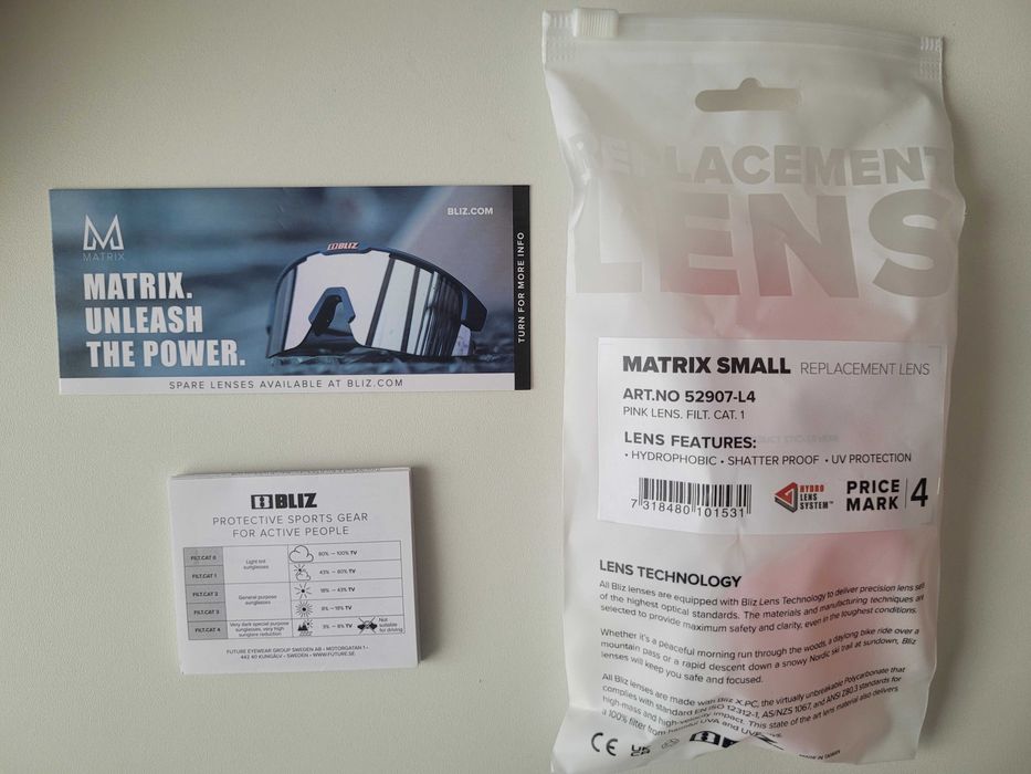 Lentila interschimbabila pentru ochelari Bliz Matrix/Fusion, CAT 1