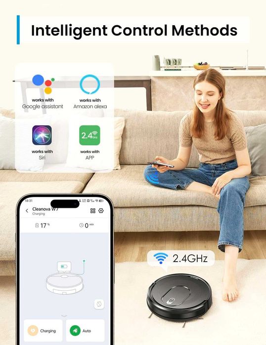 W7 Robot Vacuum, всмукателен порт за косми от домашни любимци