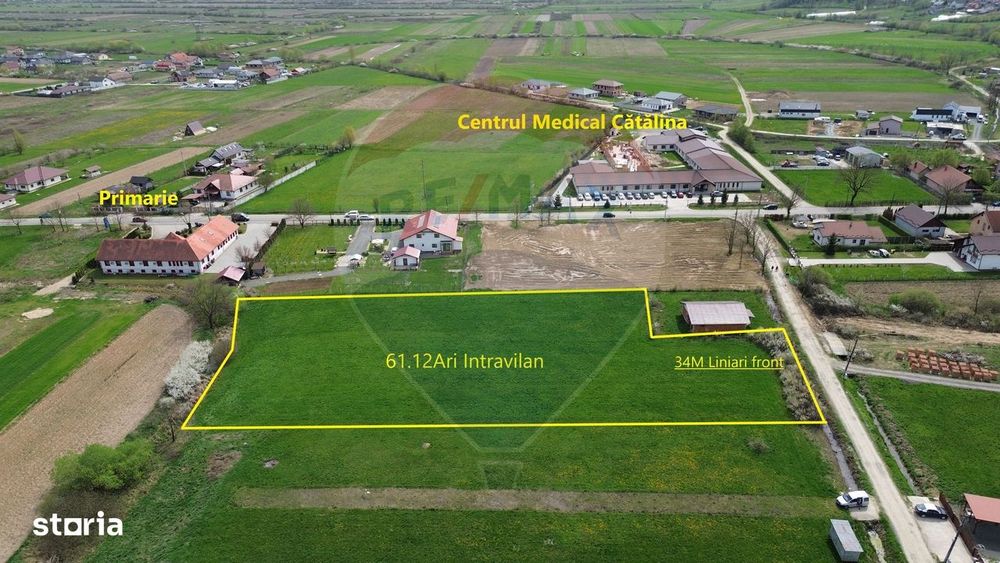 Teren de vanzare langa Primărie Coltau