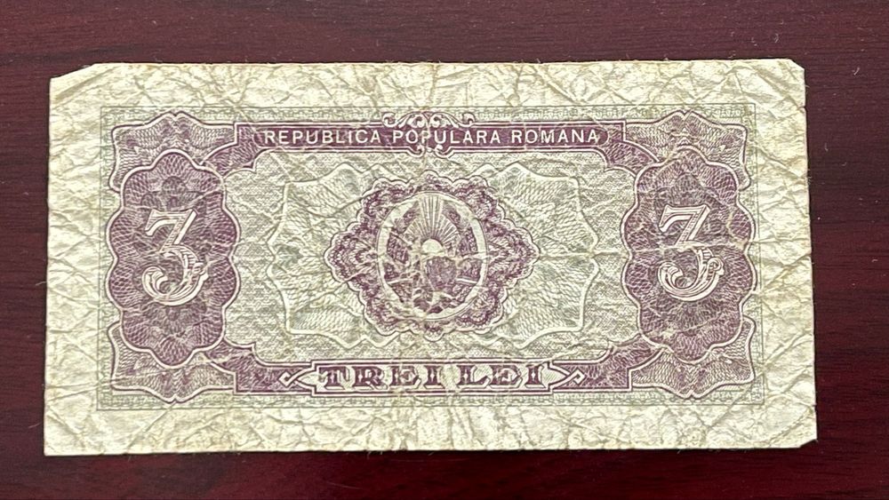 3 lei 1952 bancnota