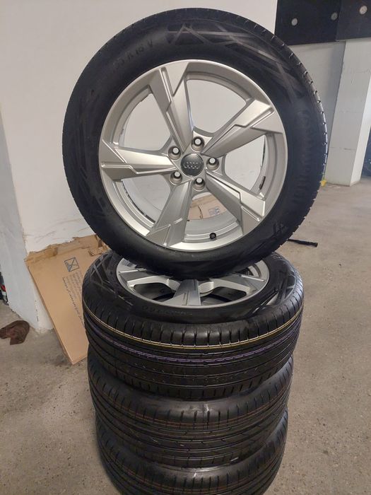 Jante Audi A6 C8 A4 Q3 Q5 pe 18 originale cu anvelope noi dot 2025