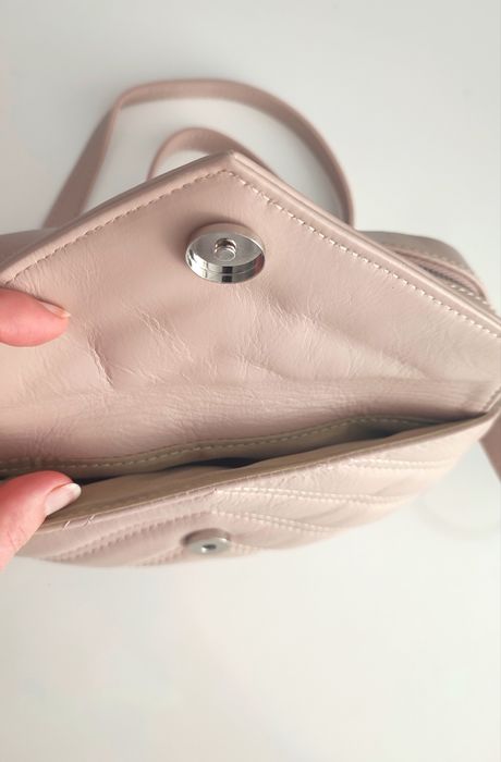 Малка чанта естествена кожа Италия Crossbody