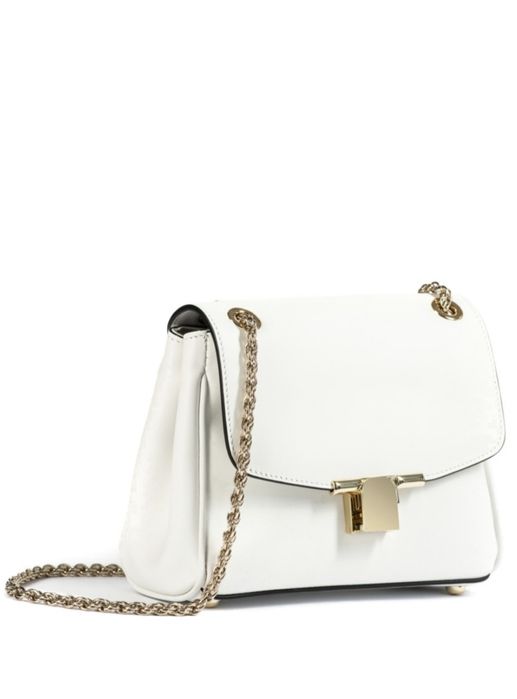 Geanta damă din piele alba