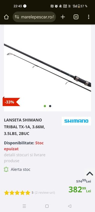Lansete Shimano tx1 a 3.96m/3.66m
