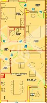 Тристаен апартамент в Меден Рудник 1047 - 30312