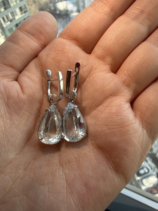 Ювелирный комплект с аквамаринами