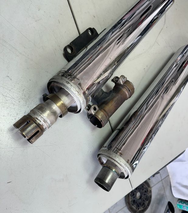 Оригинални OEM ауспуси и филтърна кутия за Kawasaki VN 2000 Vulcan