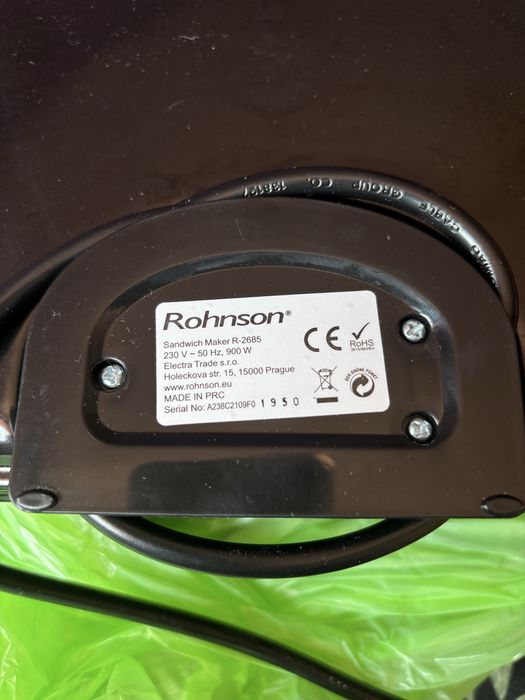 Rohnson - 3 в 1 - за гофрети, сандвичи и грил