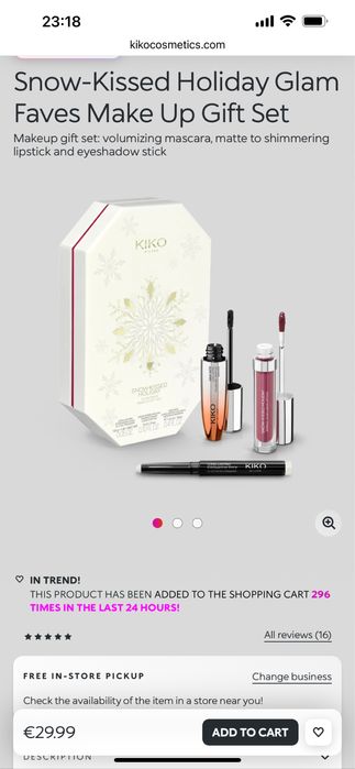 Наборы косметики Kiko, Кико