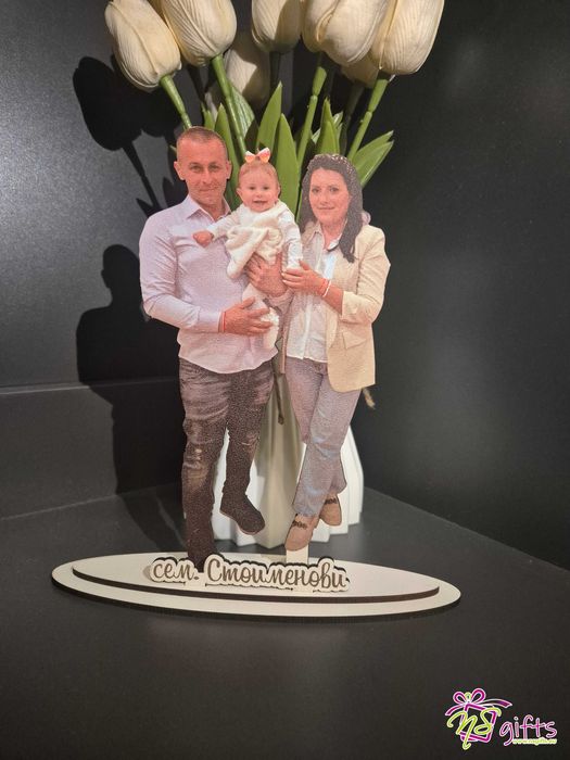 3D дървена статуетка