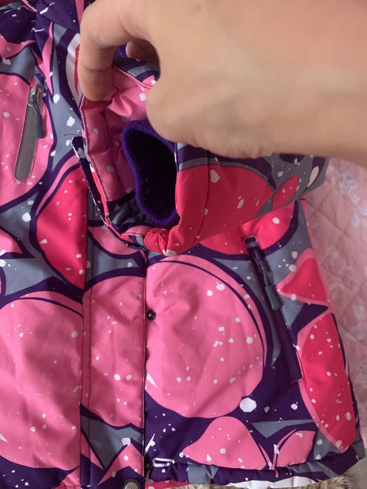 Зимняя куртка со штанами для девочки