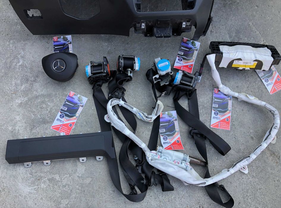 Mercedes Benz B klass kit airbag plansa de bord cortine set centuri