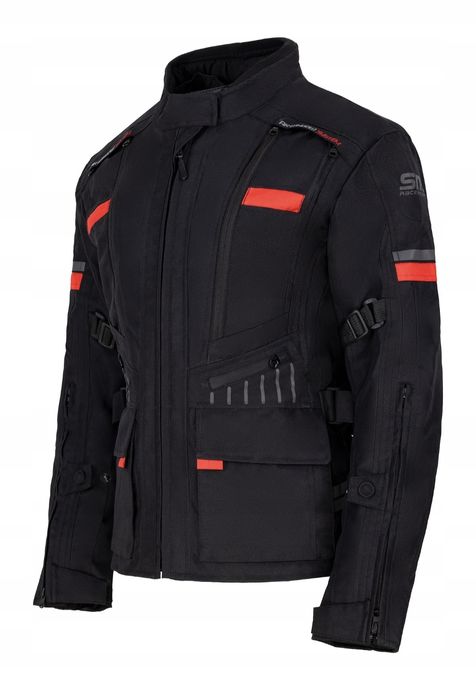 Geaca moto textil SM Defender Lady Red mărimea XS, S, M, L, XL