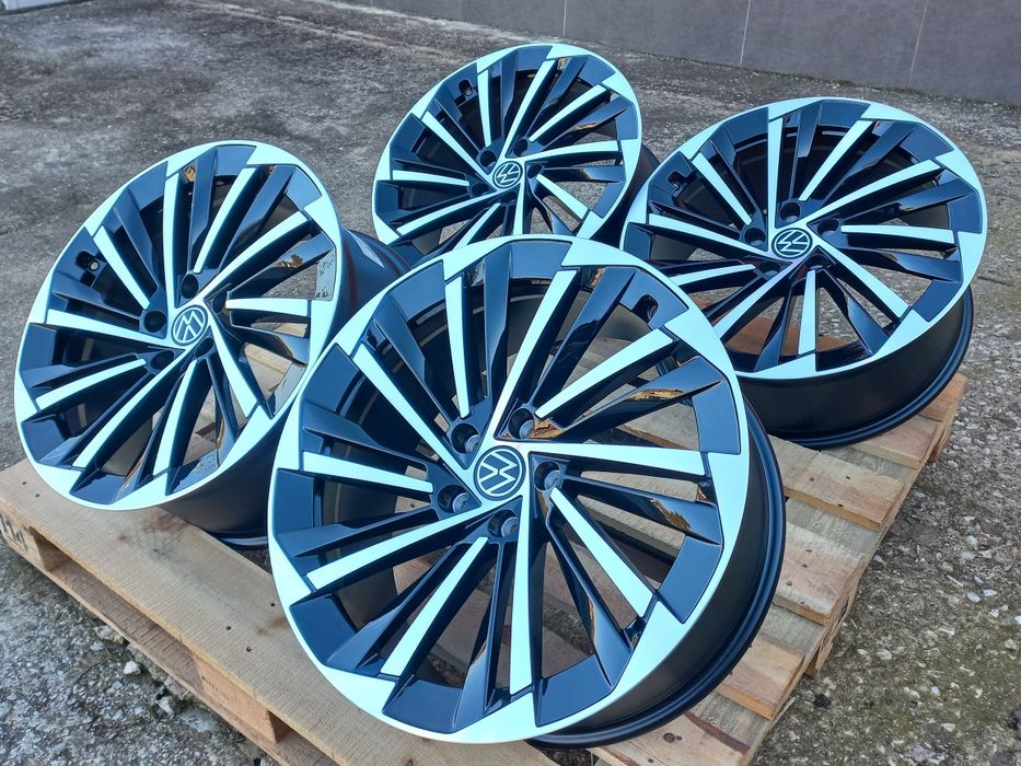 19"Vw Seat Skoda 8.5ж ет40 Black polish Tiguan Passat Superb Чисто Нов