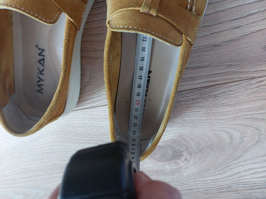 Pantofi mocasini piele întoarsă, marime 38