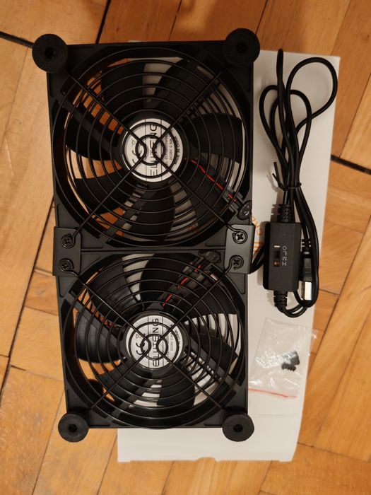 Ventilator racire Eluteng USB 2x120mm 3 trepte