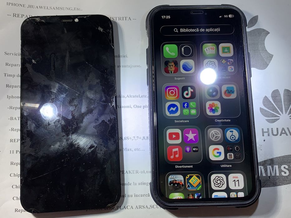 Reparatii IPhone Bistrita. Display , baterie , placa de baza IPhone, timp de reparatie 40 Min.