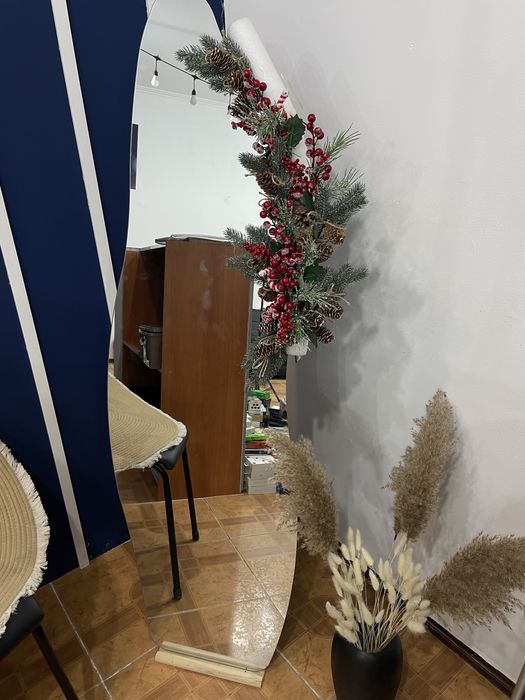 Зеркало комплект коврик ваза